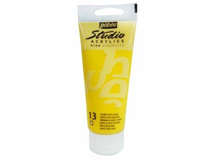 Pébéo Studio Acrylic 100 ml akrylová barva, odstín 013 žluť světlá Azo