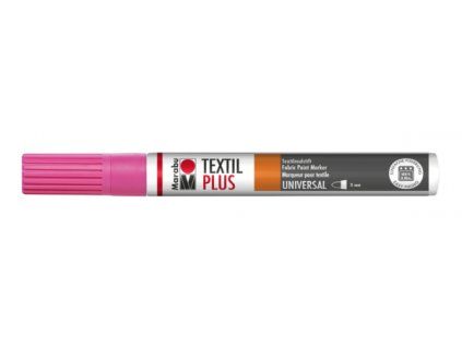 Fix na tmavý textil Marabu Textil Painter Plus 3 mm, odstín růžový 033