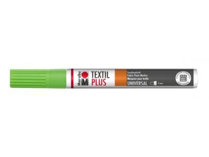 Fix na tmavý textil Marabu Textil Painter Plus 3 mm, odstín světle zelená 062