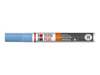 Marabu Textil Painter Plus fix na tmavý textil 3 mm, odstín světle modrá 090