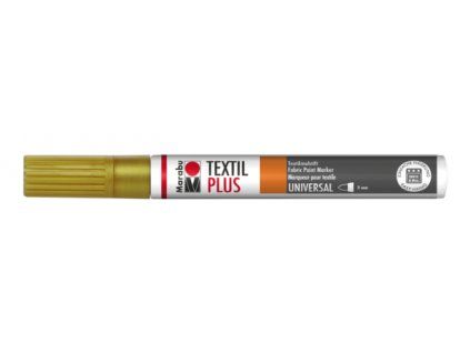 Fix na tmavý textil Marabu Textil Painter Plus 3 mm zlatý 784