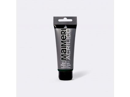 17544 akrylova barva maimeri acrilico 75 ml zelena phtalova 321