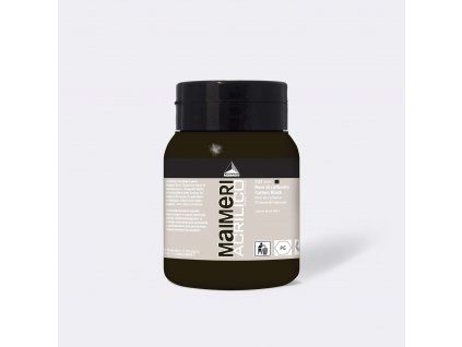 17700 3 akrylova barva maimeri acrilico 500 ml cerna karbonova 537