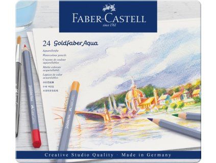 2513 6 pastelky goldfaber aqua 24 barev plech
