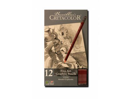 4127 3 umelecke grafitove tuzky cretacolor cleos 160 52 sada 2h 9b plech