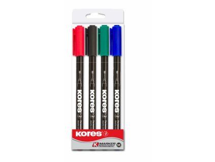 6200 2 permanentni popisovac m 1 mm kores sada 4 ks