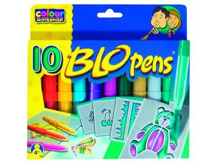 26661 foukaci fixy na papir sada cool 10 barev 4 sablony