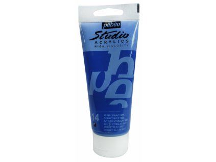 11744 akrylova barva pebeo studio acrylic 100 ml 014 modry kobalt