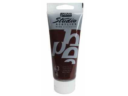 11867 akrylova barva pebeo studio acrylic 100 ml 063 terra rossa