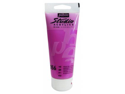 11900 akrylova barva pebeo studio acrylic 100 ml 356 fialovomodra iridescentni