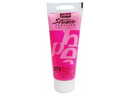 11918 akrylova barva pebeo studio acrylic 100 ml 371 ruzova fluo
