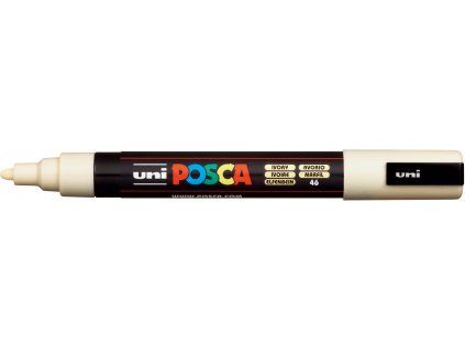 Akrylový popisovač Uni Posca PC-5M ivory 46, šířka stopy 1,8 až 2,5 mm