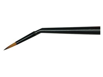 Royal Langnickel Mini Majestic Tight Spot 5/0, kulatý zalomený štětec s extra krátkými štětinami