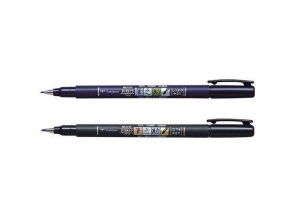 Tombow kaligrafický fix Soft Brush černý, flexibilní štětcový hrot pro kaligrafii