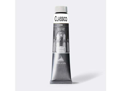 Olejová barva Maimeri Classico Oil 200 ml, odstín 018 Běloba titanová