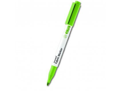 Fix na textil Monami Fabric Marker Brush, štětcový hrot, barva žluto zelená