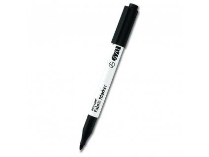 Fix na textil Monami Fabric Marker Brush se štětcovým hrotem, černá barva