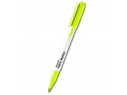 Fix na textil Monami Fabric Marker Brush, štětcový hrot, fluo žlutá