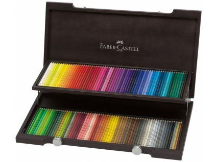 Faber-Castell Polychromos sada 120 uměleckých pastelek v dřevěném kufříku
