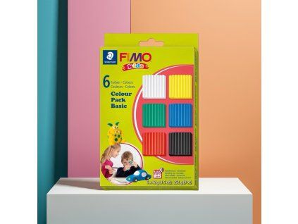 Staedtler Fimo Kids základní sada 6 bloků po 42 g polymerové hmoty pro děti