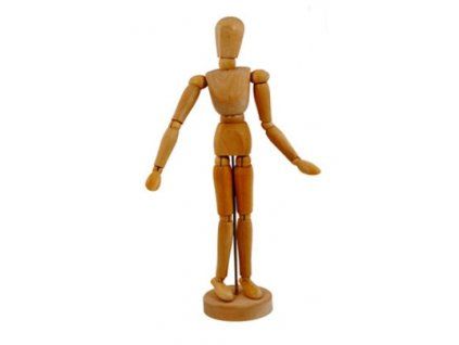 Daler Rowney dřevěný manekýn 30 cm, ženská figurína s pohyblivými klouby