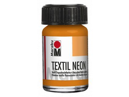 Marabu Textil Neon 15 ml barva na světlý textil, odstín oranžová 324