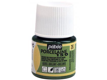 Pébéo Porcelaine 150 barva na porcelán a sklo 45 ml, odstín zelená malachit 26