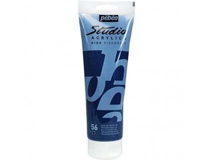 Pébéo Studio Acrylic 100 ml akrylová barva, odstín 056 pruská modř