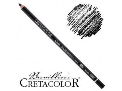 Cretacolor Charcoal uhel v tužce tvrdý, umělecký kreslící nástroj se sytou černou stopou