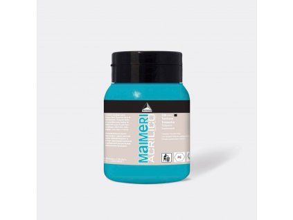 Maimeri Acrilico akrylová barva 500 ml, odstín tyrkysová, pastovitá konzistence