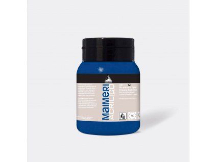 Akrylová barva Maimeri Acrilico 500 ml, odstín Cyan, pastovitá s vysokou hustotou pigmentu