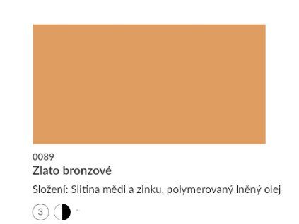 Umton olejová barva 20 ml, odstín Zlato bronzové, metalický pigment