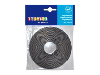 Playbox magnetická samolepicí páska 12,5 mm x 5 m pro kreativní tvoření a organizaci