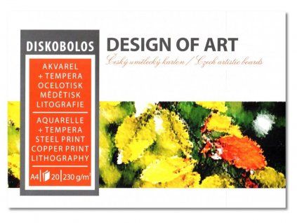 Akvarelový blok SPM Diskobolos A5, 230 g/m2, 20 listů, lepení po celém obvodu