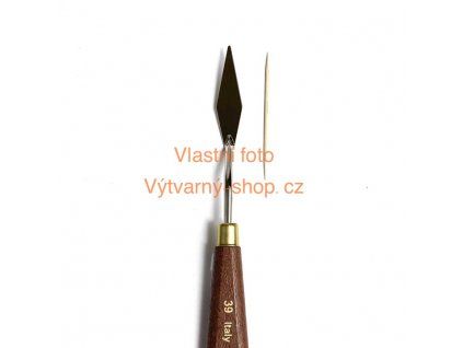 Malířská špachtle Jumanika 39, kosočtvercová čepel 13x49 mm pro reliéfní malbu