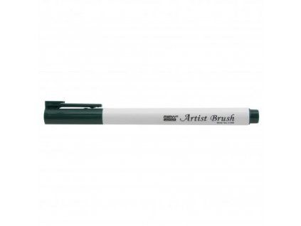 Marvy Artist Brush fix se štětcovým hrotem 1100-25, odstín Bottle Green, vodní báze