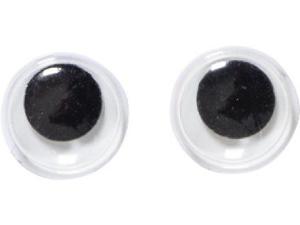 Plastová kulatá očička HobbyFun 10 mm, sada 100 ks pro kreativní tvoření