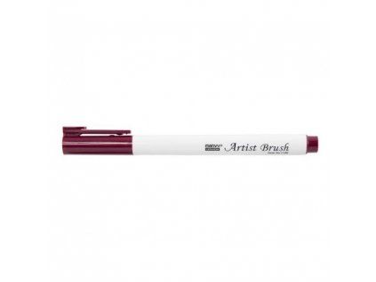 Marvy Artist Brush fix se štětcovým hrotem 1100-28, odstín English Red, vodní báze