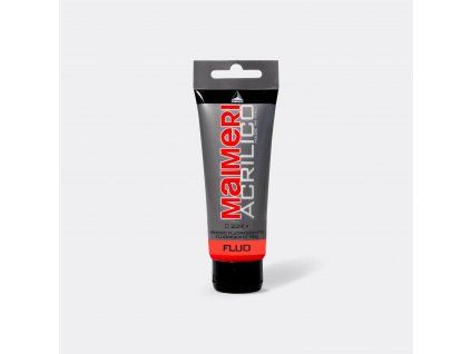 Maimeri Acrilico 75 ml akrylová barva, fluorescentní červená, transparentní pigment
