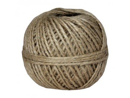 Jutový motouz Juta 1100x2 tex, cívka 500 g, návin 220 m, průměr 2 mm