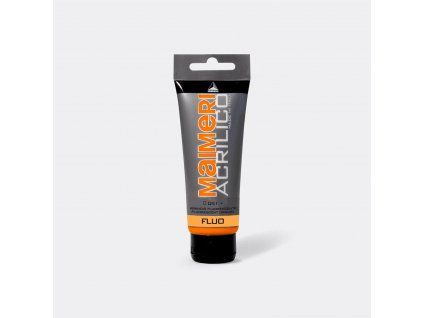 Akrylová barva Maimeri Acrilico 75 ml, fluorescentní oranžová, transparentní odstín