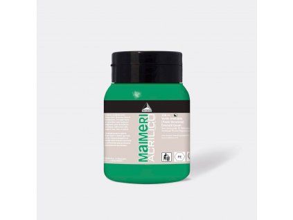Maimeri Acrilico 500 ml akrylová barva, odstín zeleň smaragdová, série Acrilico