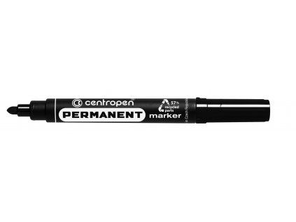Centropen 8566 permanentní popisovač s kulatým hrotem 2,5 mm, černý