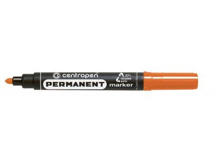 Centropen 8566 permanentní kulatý popisovač oranžový, šířka stopy 2,5 mm