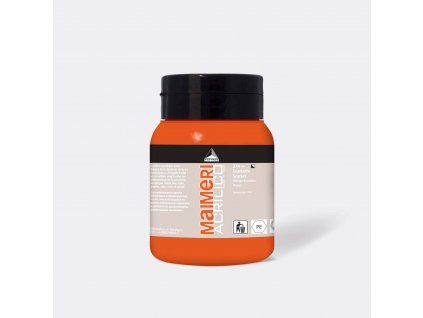 Akrylová barva Maimeri Acrilico 500 ml, odstín Scarlette, červená