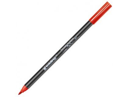 Fix na porcelán a sklo Edding 4200 červený, štětcový hrot 1-4 mm, bez zápachu