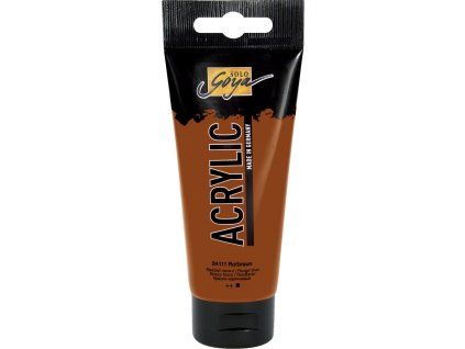 Akrylová barva Kreul Solo Goya 100 ml, odstín hnědá načervenalá, krémová konzistence