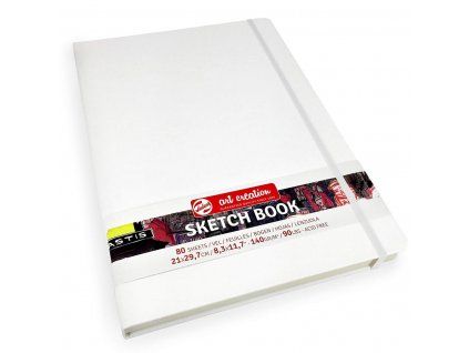 Talens Art Creation Sketch Book, skicák v bílé tvrdé vazbě 21x30 cm, 80 listů 140 g