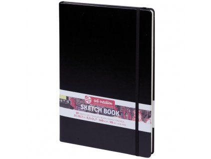 Talens Art Creation Sketch Book, skicák v černé tvrdé vazbě 21x30 cm, 80 listů 140 g