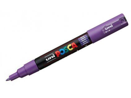 Akrylový popisovač Uni Posca 1M 0,7 mm fialový, sada 12 kusů